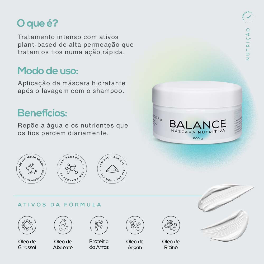 Máscara BALANCE Nutrição | Lâncora