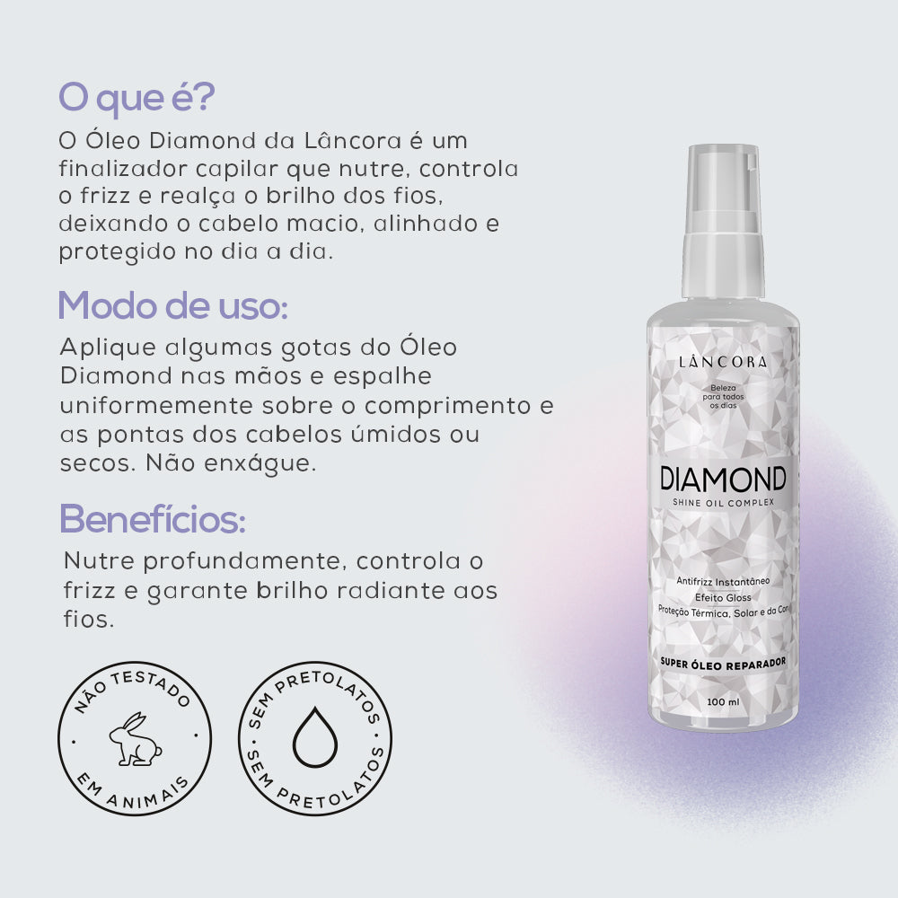 Super Óleo Reparador DIAMOND 100ml | Lâncora
