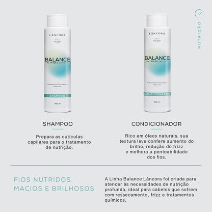 Shampoo e Condicionador BALANCE Nutrição 300ml (cada) | Lâncora