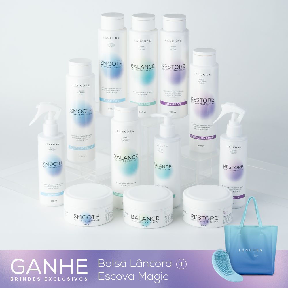 Cronograma Capilar Completo + Brindes | Hidratação, Nutrição e Reconstrução | Lâncora